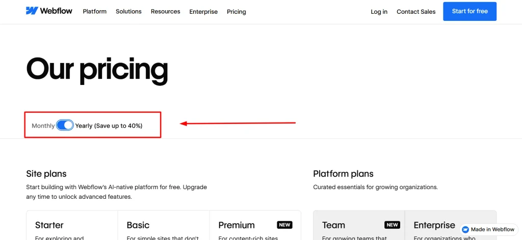 webflow login step 2